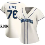 Leo Rivas Women's Seattle Mariners Cream Authentic Alternate Jersey