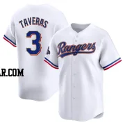 Leody Taveras Youth Texas Rangers Gold Limited White 2024 Collection Jersey