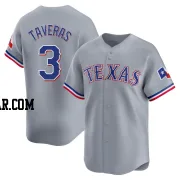 Leody Taveras Youth Texas Rangers Gray Limited Away Jersey