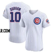 Leon Durham Men's Chicago Cubs White Elite Home Jersey