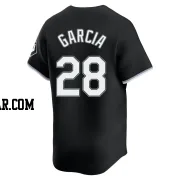 Leury Garcia Men's Chicago White Sox Black Limited Alternate Jersey