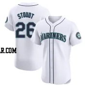 Levi Stoudt Men's Seattle Mariners White Elite Home Jersey