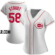 Levi Stoudt Women's Cincinnati Reds White Authentic Home Jersey