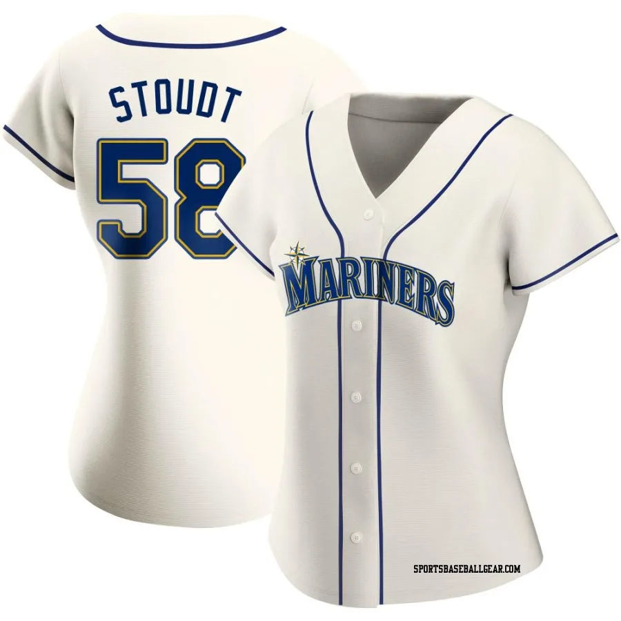 Levi Stoudt Women's Seattle Mariners Cream Authentic Alternate Jersey