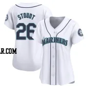 Levi Stoudt Women's Seattle Mariners White Limited Home Jersey