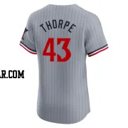 Lewis Thorpe Men's Minnesota Twins Gray Elite Road Jersey