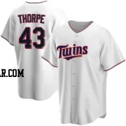 Lewis Thorpe Men's Minnesota Twins White Replica Home Jersey