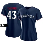 Lewis Thorpe Women's Minnesota Twins Navy Authentic Alternate Jersey