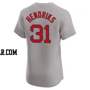 Liam Hendriks Men's Boston Red Sox Gray Elite Road Jersey