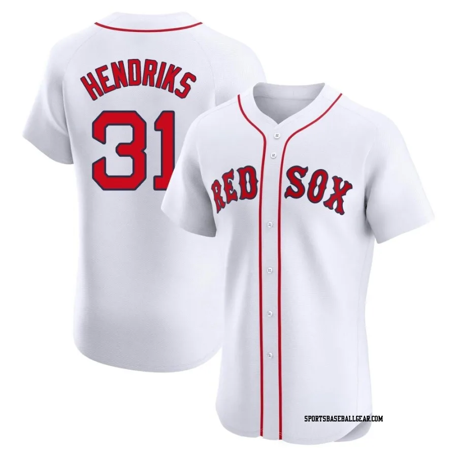 Liam Hendriks Men's Boston Red Sox White Elite Home Jersey