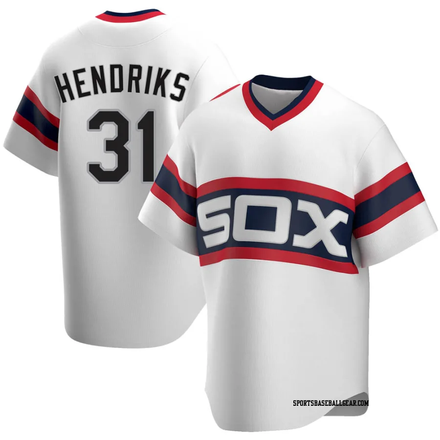 Liam Hendriks Men's Chicago White Sox White Replica Cooperstown Collection Jersey