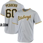 Liover Peguero Men's Pittsburgh Pirates Gray Replica Road Jersey