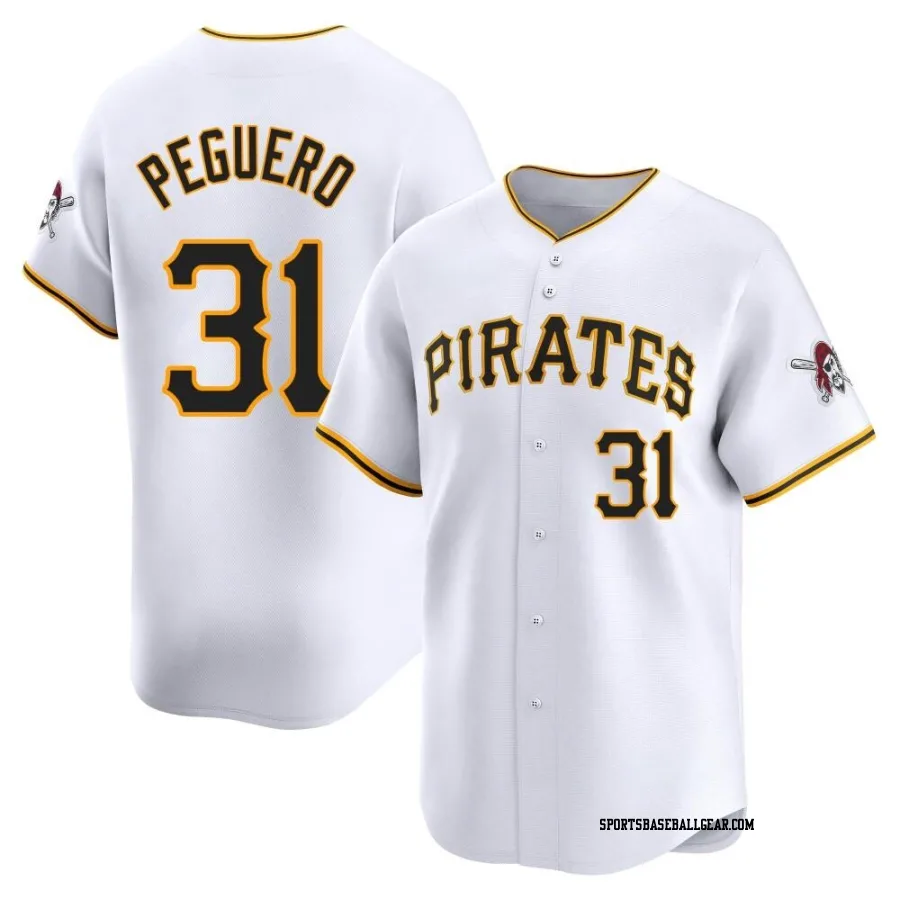 Liover Peguero Youth Pittsburgh Pirates White Limited Home Jersey