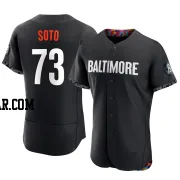 Livan Soto Men's Baltimore Orioles Black Authentic 2023 City Connect Jersey