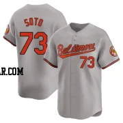 Livan Soto Men's Baltimore Orioles Gray Limited Road Jersey