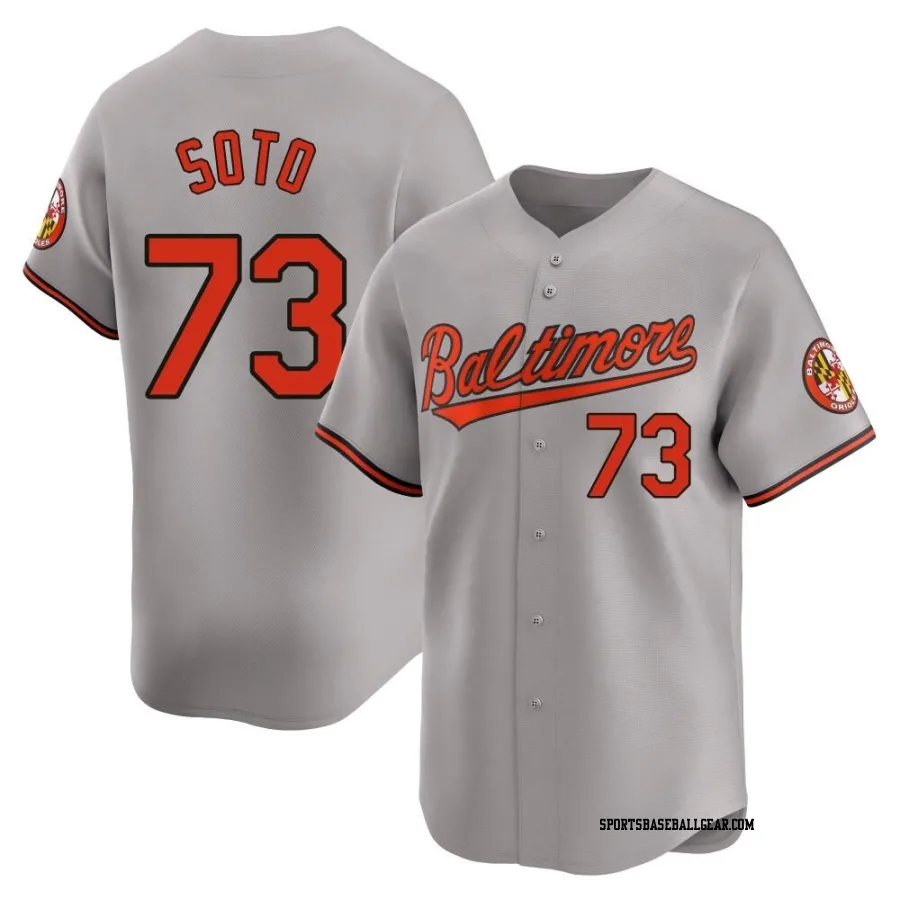 Livan Soto Men's Baltimore Orioles Gray Limited Road Jersey