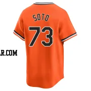 Livan Soto Men's Baltimore Orioles Orange Limited Cooperstown Collection Jersey