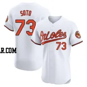 Livan Soto Men's Baltimore Orioles White Elite Home Jersey