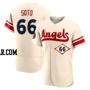 Livan Soto Men's Los Angeles Angels Cream Authentic 2022 City Connect Jersey