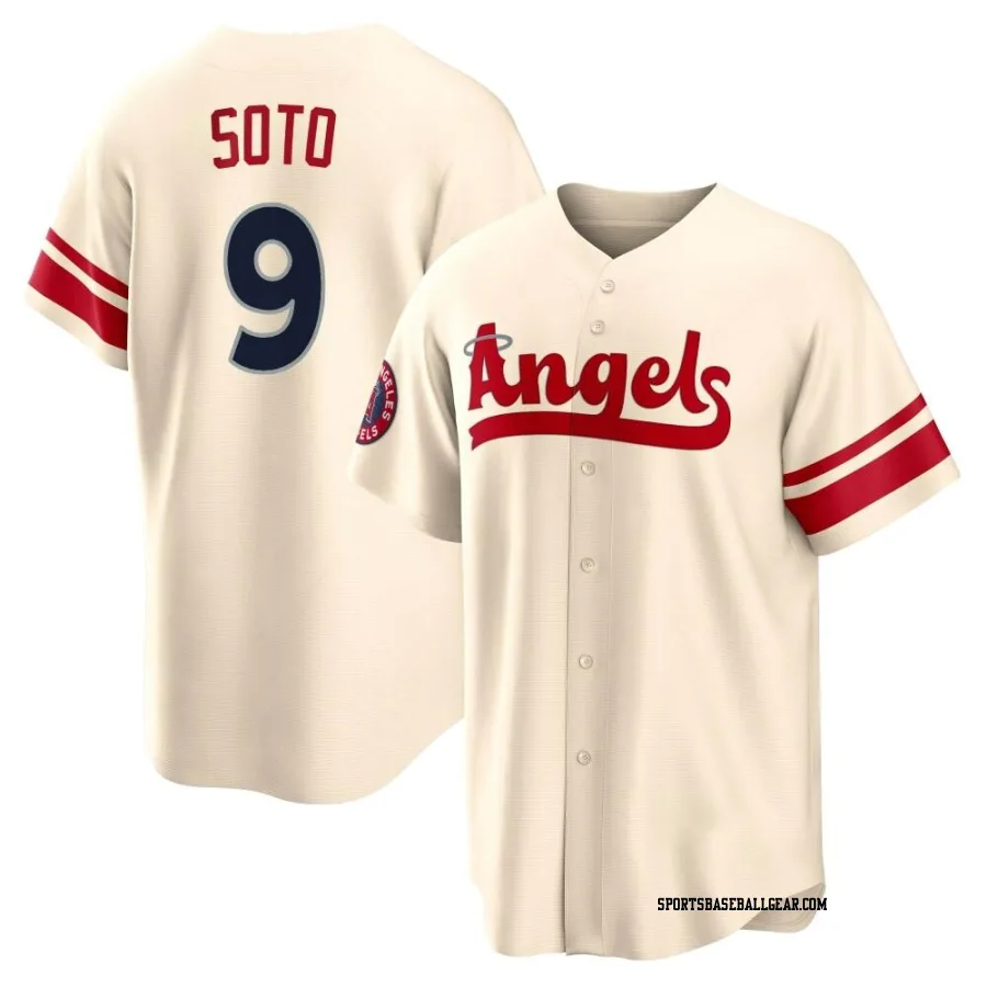 Livan Soto Men's Los Angeles Angels Cream Replica 2022 City Connect Jersey