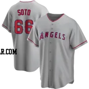 Livan Soto Men's Los Angeles Angels Replica Silver Road Jersey