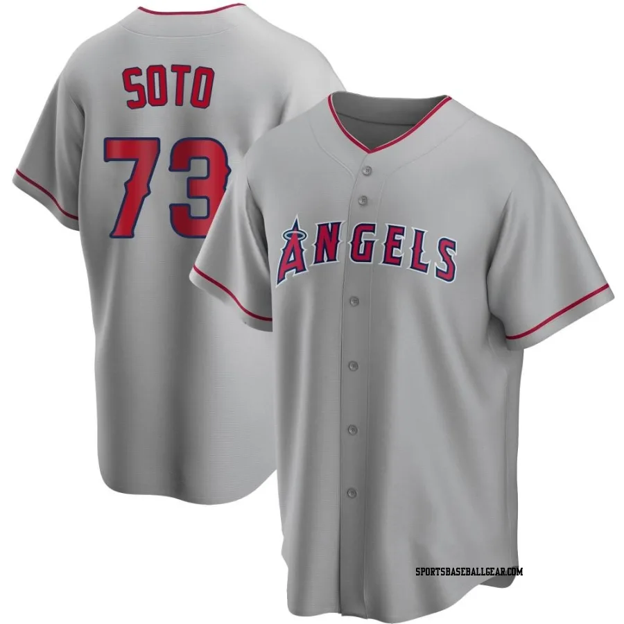 Livan Soto Men's Los Angeles Angels Replica Silver Road Jersey