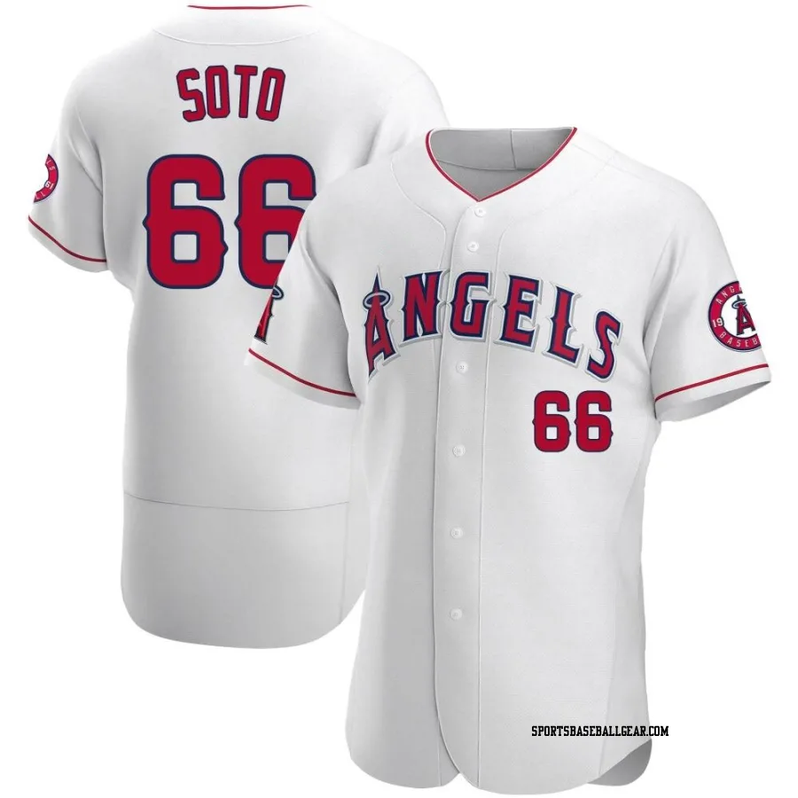 Livan Soto Men's Los Angeles Angels White Authentic Jersey