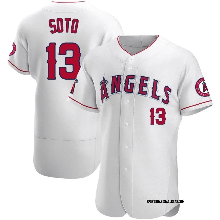 Livan Soto Men's Los Angeles Angels White Authentic Jersey