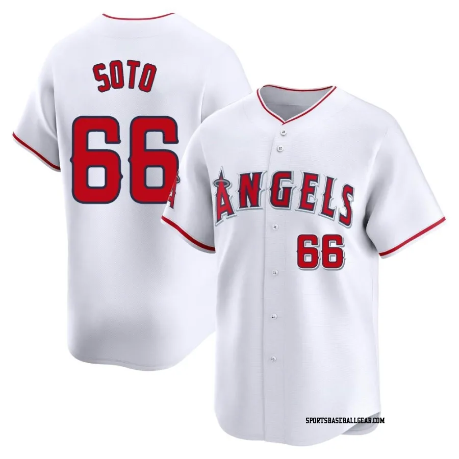 Livan Soto Men's Los Angeles Angels White Limited Home Jersey