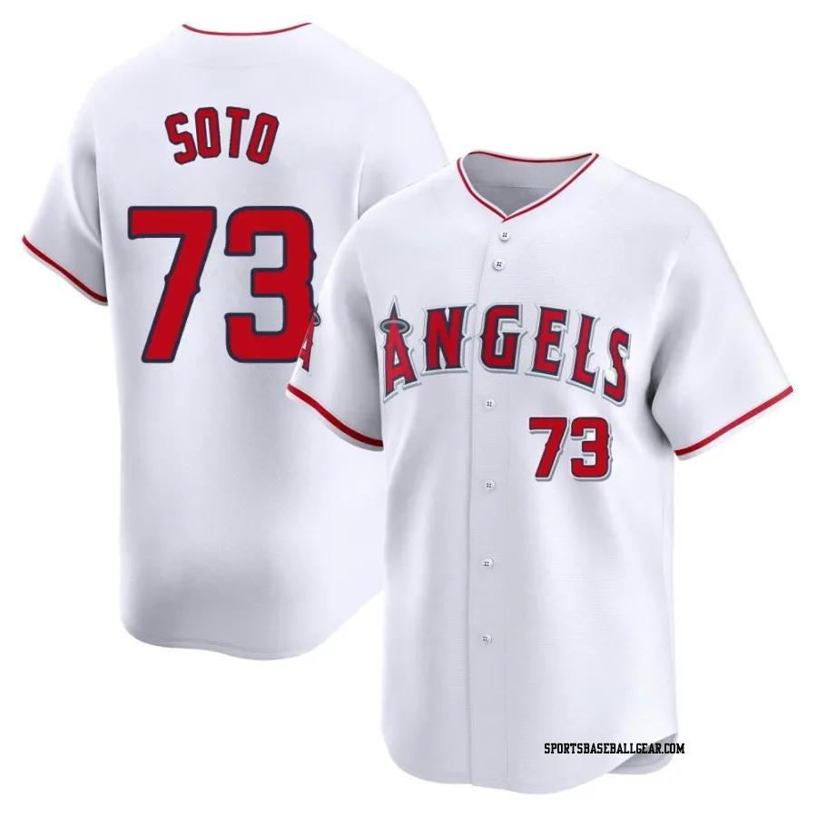 Livan Soto Men's Los Angeles Angels White Limited Home Jersey