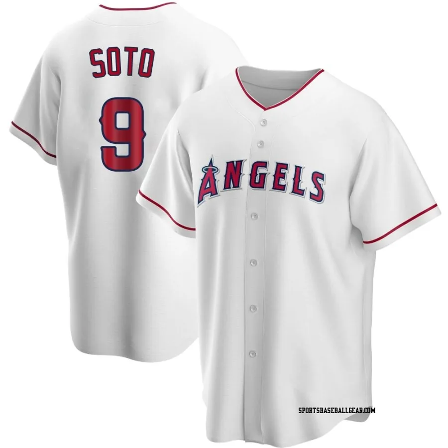 Livan Soto Men's Los Angeles Angels White Replica Home Jersey