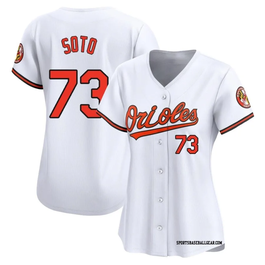 Livan Soto Women's Baltimore Orioles White Limited Home Jersey