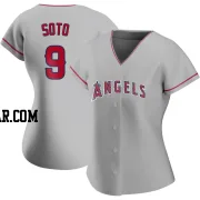 Livan Soto Women's Los Angeles Angels Authentic Silver Road Jersey