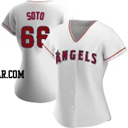 Livan Soto Women's Los Angeles Angels White Authentic Home Jersey