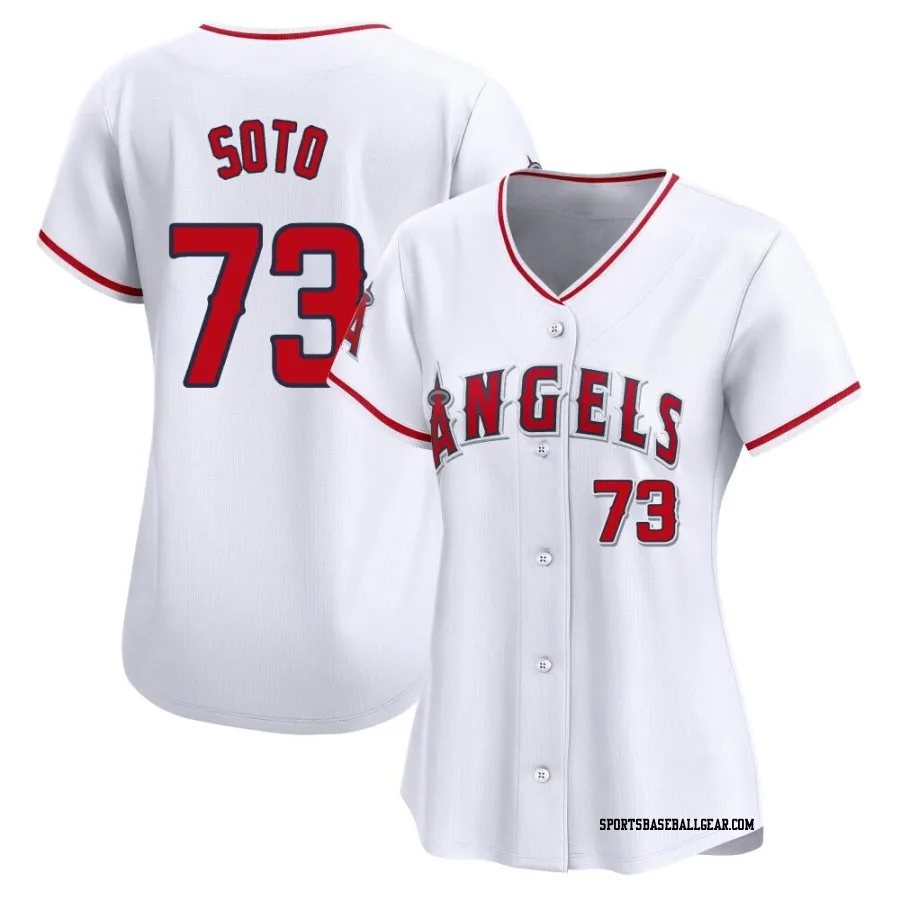 Livan Soto Women's Los Angeles Angels White Limited Home Jersey