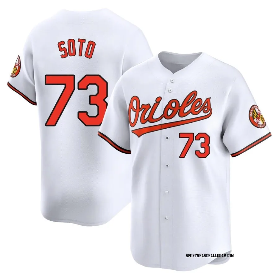 Livan Soto Youth Baltimore Orioles White Limited Home Jersey