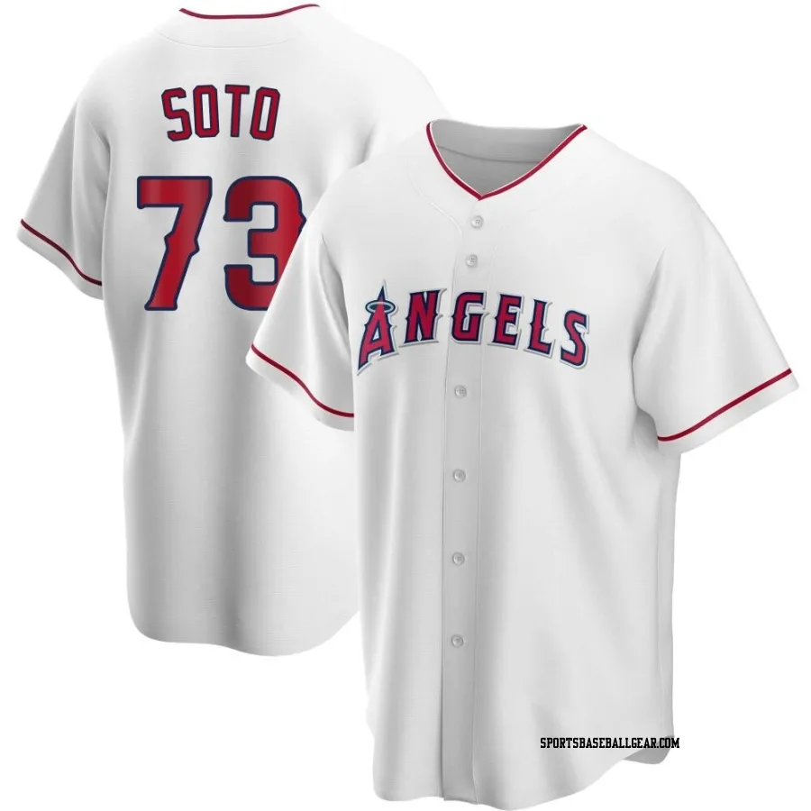 Livan Soto Youth Los Angeles Angels White Replica Home Jersey