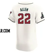 Logan Allen Men's Arizona Diamondbacks Cream Elite Home Patch Jersey