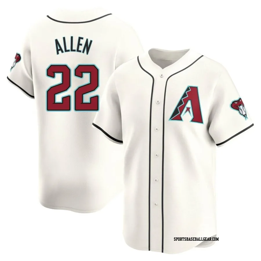 Logan Allen Men's Arizona Diamondbacks White Limited Home Jersey