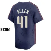 Logan Allen Men's Cleveland Guardians Navy Limited 2024 City Connect Jersey