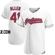 Logan Allen Men's Cleveland Guardians White Authentic Home Jersey