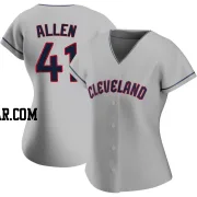 Logan Allen Women's Cleveland Guardians Gray Authentic Road Jersey