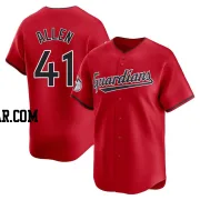 Logan Allen Youth Cleveland Guardians Red Limited Alternate Jersey