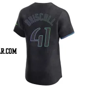 Logan Driscoll Men's Tampa Bay Rays Charcoal Elite 2024 City Connect Jersey