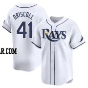 Logan Driscoll Men's Tampa Bay Rays White Limited Home Jersey