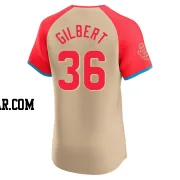 Logan Gilbert Men's Seattle Mariners Cream Elite American League 2024 All-Star Game Jersey