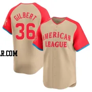 Logan Gilbert Men's Seattle Mariners Cream Limited American League 2024 All-Star Game Jersey