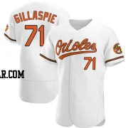 Logan Gillaspie Men's Baltimore Orioles White Authentic Home Jersey