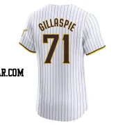 Logan Gillaspie Men's San Diego Padres White Elite Home Jersey