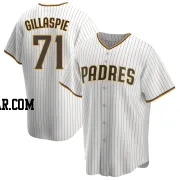 Logan Gillaspie Men's San Diego Padres White/Brown Replica Home Jersey